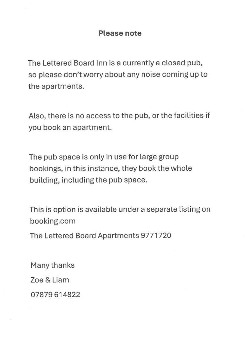 Lettered Board Apartments 1, 2 & 3 Pickering Exteriör bild